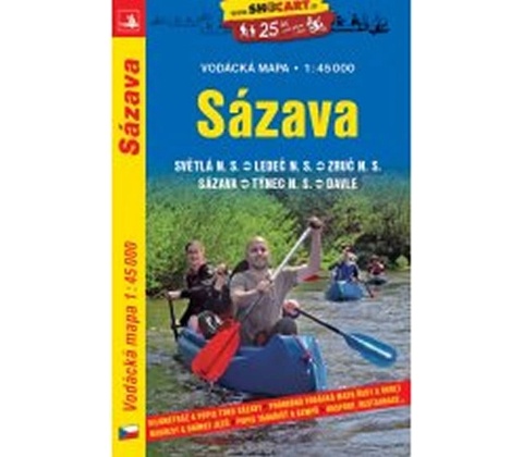 Sázava vodácká mapa