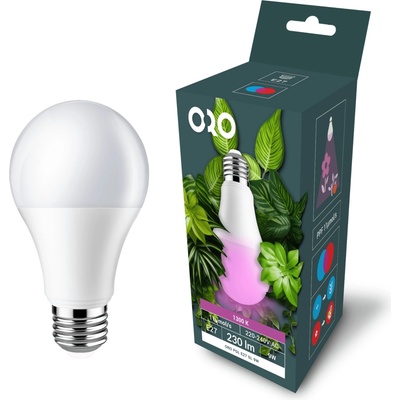 Žiarovka LED 9W, E27, 13000K, 230lm PGL- RASTLINY LED-POL