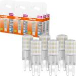 OSRAM LED PIN multicolor LED lamp with retrofit socket G9, 4.9 W / 806 lm, clear, cold white light with 4000 K, non-dimmable, IP20, lead-free glass, 18 mm diameter. - 4058075840553