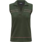 K-Way Дамска поло тениска K-Way Women's Jaligne Stripes Polo shirt - Green Africa / Violet - размер XL (916-6717-0115)