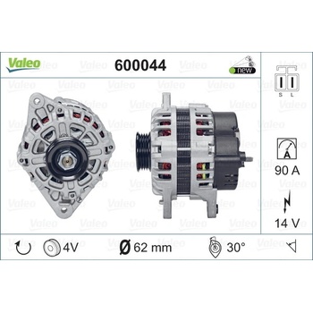 Alternátor VALEO 600044