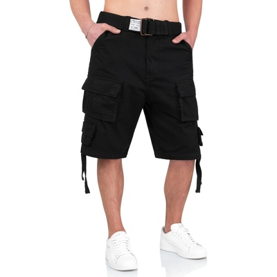 Surplus pánske cargo šortky DIVISION black