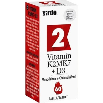 VIRDE Витамин K2 MK7 + D3, 60 таблетки, Virde (353515 (DSN308) VIRDE)