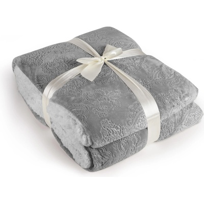 Дилиос Луксозно одеяло шерпа Majestic 200/220 см сиво