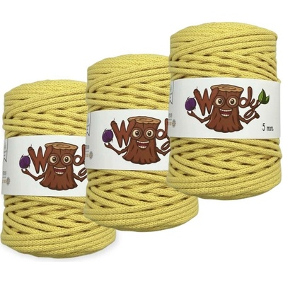 Woody Crafts 3x Woody 5 mm – Žlutá (100m)