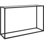 vidaXL Конзолна маса, прозрачна, 120x35x75 cм, закалено стъкло (322815)