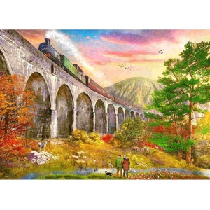 Gibsons - Puzzle Davison: Crossing Glenfinnan Viaduct - 1 000 piese