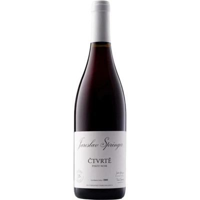 Jaroslav Springer Pinot noir Čtvrtě 2022 13% 0,75 l (holá láhev)