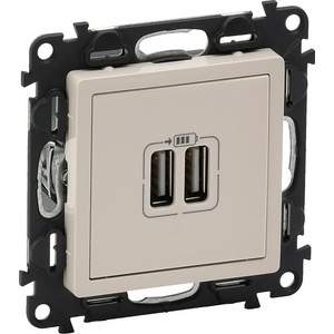 Legrand valena life Р-КА 2xusb ТИП a 5v 2.4a КРЕМ (753212l)