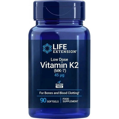 Life Extension Low Dose Vitamin K2 Slaný karamel 90 kapslí