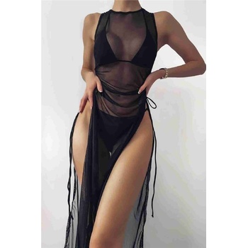 Base Дамско плажно парео-рокля - Черно #385793 (385793_Черно)