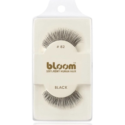 Bloom Natural nalepovacie mihalnice z prírodných vlasov No. 82 Black