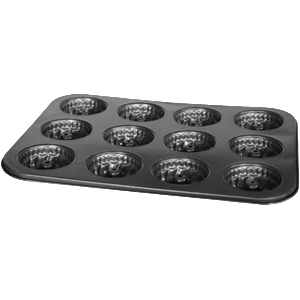 Horecano BAKERY-Форма за мъфини кръг3 26.5х35х3 cm 12 бр. (0193635) (0193635)