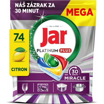 Jar Platinum Plus 30 Minute Miracle kapsle do myčky 74 ks – Hledejceny.cz