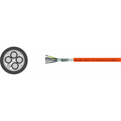 Helu TOPSERV® 112 707221 servo kábel 4 G 1 mm² + 2 x 0.50 mm² 100 oranžová