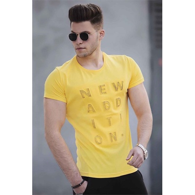 Madmext Мъжка тениска 2895 - Жълта 285403 (285403_Жълт)