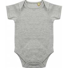 Larkwood Dětské body s krátkým rukávem LW Heather Grey