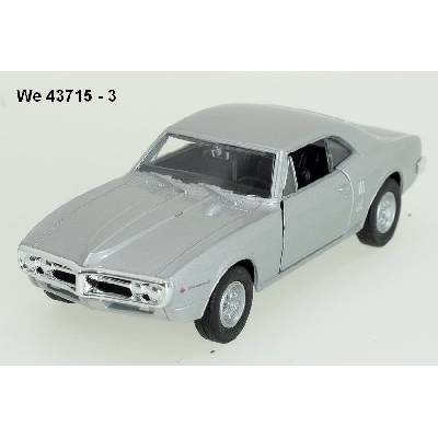 Welly Pontiac Firebird 1967 silver code 43715 modely aut 1:34