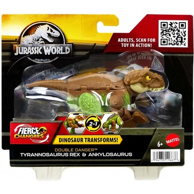 Jurassic World Fierce Changers Tyrannosaurus Rex a Ankylosaurus