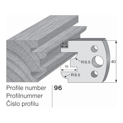 IGM profil 096 - pár omezovačů 40x4mm SP