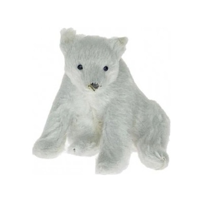 Vianočná dekoračná figúrka Ľadový medveď sediaci 7,5 cm