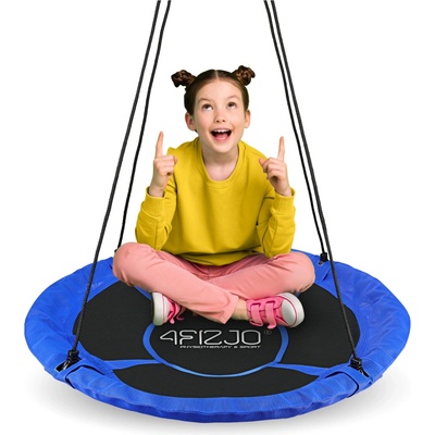 4FIZJO hojdačka Bocianie hniezdo S 90 cm modrá