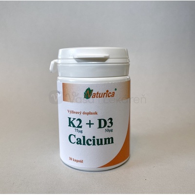 Naturica K2 + D3 Calcium 30 kapsúl