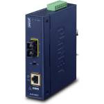 PLANET IP30 Industrial 10/100/1000BA мрежов медиен конвертор 1000 Мбит/с Син (IGTP-802T)