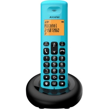 Alcatel e160 безжичен телефон dect, СВЕТЛО СИНЬО e160_blu (e160_blu)