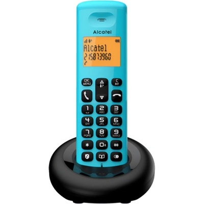 Alcatel e160 безжичен телефон dect, СВЕТЛО СИНЬО e160_blu (e160_blu)