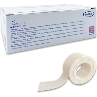 MaiMed Silk 2,5 cm x 9,1 m 12 ks