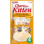 Inaba Foods Ciao Churu Kitten кремообразна храна за котки - пилешко 4 x 14 г