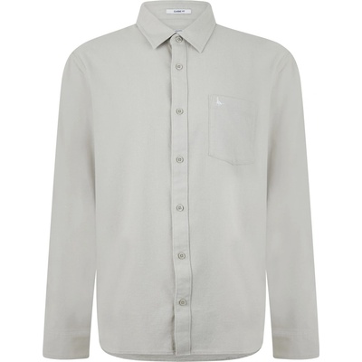 Jack Wills Plain Flannel Shirt Mens - Willow