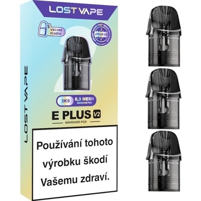 Lost Vape E-Plus V2 cartridge 0,3 ohm 3 ks
