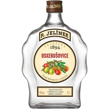 Rudolf Jelínek Oskorušovica 42% 0,7 l (čistá fľaša budík)