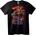 NOONEBRAND Тениска Огнен Аниме Воин - 2XL, Black