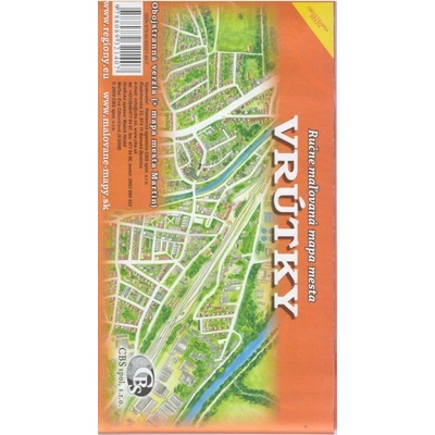 Vrútky - maľovaná mapa