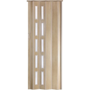 STANDOM Shrnovací dveře prosklené ST5 Jasan, 80 cm
