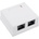 V-Store Двойна розетка RJ45, 2x Ethernet, стенен монтаж (Двойна розетка RJ45)