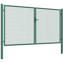 EKOfence Brána 2kr. ROUND ZnPVC 3000x1500mm, D75mm, zelená 16236