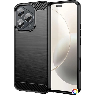 Huawei Honor 400 Lite Удароустойчив Carbon Fiber Калъф и Протектор