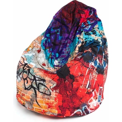 Intermedic sedací vak mega sako Modern Polyester DG57 Graffiti