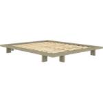 Karup Design Светлозелено двойно легло 140x200 cm от масивен бор без табла с включена подматрачна рамка Japan - Karup Design (270410140200)