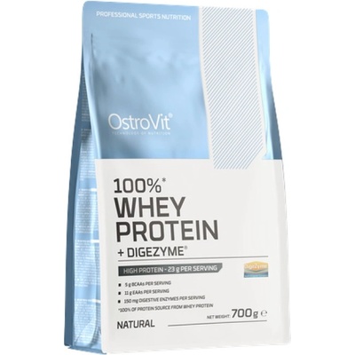 OstroVit 100% Whey Protein + Digezyme [700 грама] Неовкусен