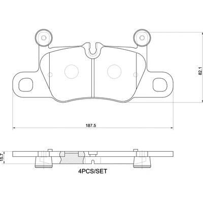 Sada brzdových platničiek kotúčovej brzdy BREMBO P 65 044