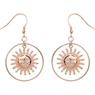 Silenti Jewelry Сребърни обеци "Слънце