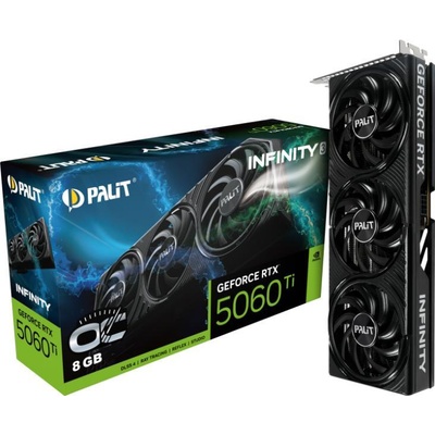 Palit GeForce RTX 5060 Ti Infinity 3 OC 8GB GDDR7 128bit (NE7506TS19P1-GB2062S)