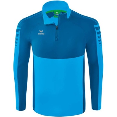 Erima Six Wings mikina 1/2 zip dětská Světle modrá, Modrá