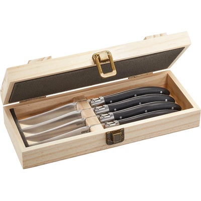 Gefu (Германия) Луксозен комплект ножове за стек gefu basco в дървена кутия (gefu 13940)