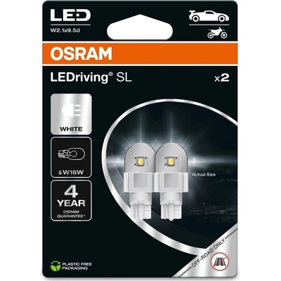OSRAM W16W LEDriving PREMIUM SL W2.1x9.5d 12V 2.1W COOL WHITE 921DWP-02B